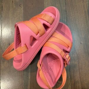 Chaco Kids Sandals in Pink and Orange